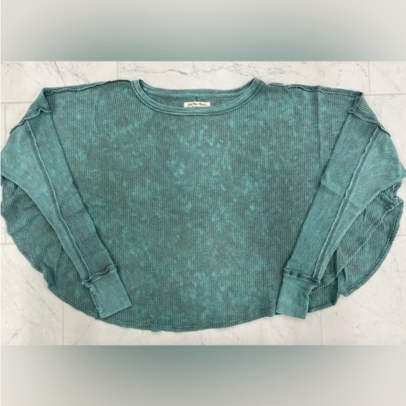 Free People Drop Thermal Slouchy Fit Long Sleeved Top - Picture 6 of 9